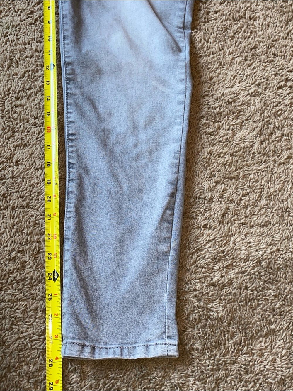 Democracy Jeans Womens 12 Gray Ab Technology Straight Stretch Denim Pants Casual - Picture 6 of 8